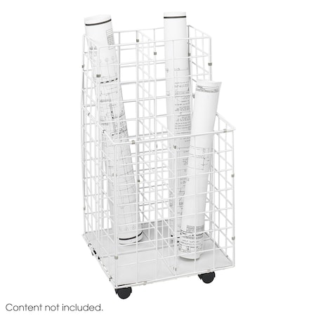 Safco Wire Roll File, 4 Compartment 3084